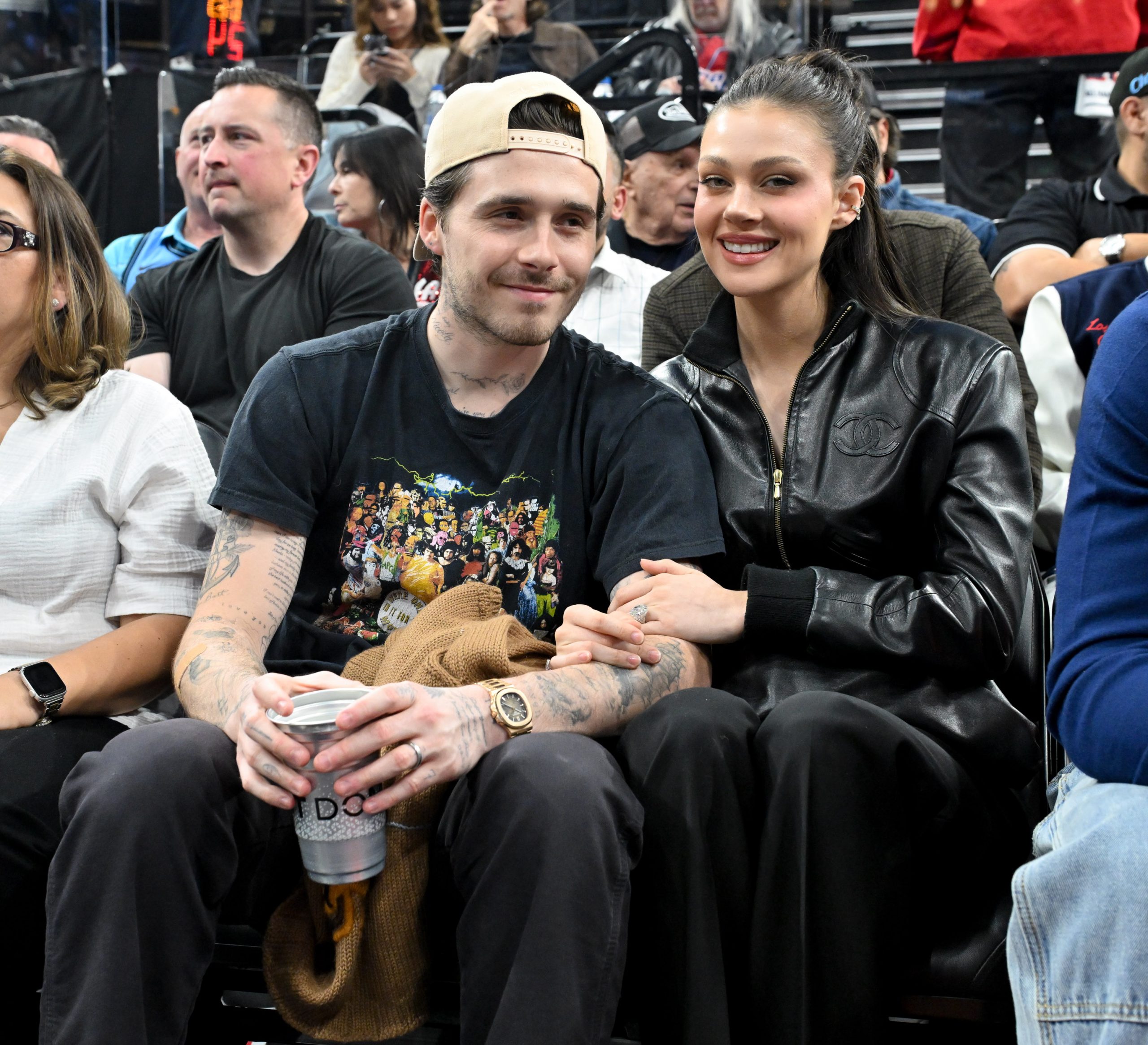 Celebrities At The Los Angeles Clippers Game - Story