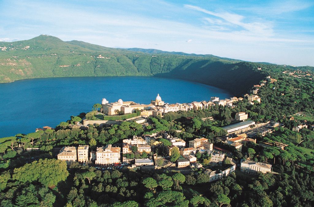 Aerial view of Castel Gandolfo - Story