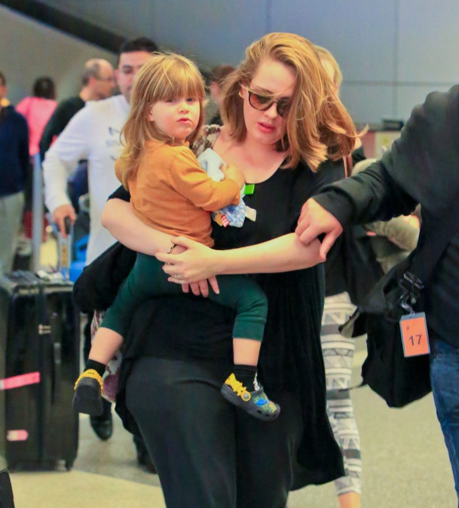 Adele with her son Angelo - Story